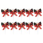 10 Stück dekorative Weihnachtskuchen-Picks, festliche Kuchendekoration,