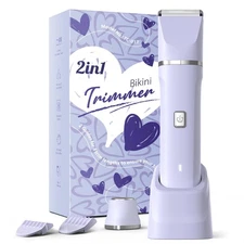 Electric Razors for Women - Wet/Dry Shaver for Bikini, Face, Legs