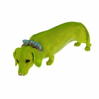 Werner Voß Dekofigur Hund Wilfried Mit Halsband, Polyresin, GrüN, 56 Cm, 54310