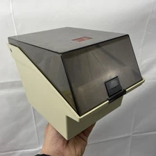 Vintage 5.25 Floppy Disk Plastic Storage Box Case Holder Organizer