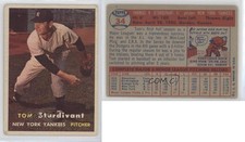 1957 Topps Tom Sturdivant #34 Rookie RC