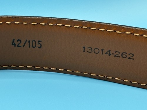 JOSEPH ABBOUD Brown Genuine Leather Belt Handcrafted In Italy Men’s Sz 42/105 - Picture 5 of 8