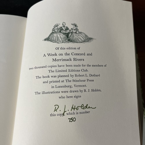 Henry David Thoreau A Week on the Concord and Merrimack Rivers Limited Editions - Bild 8 von 10