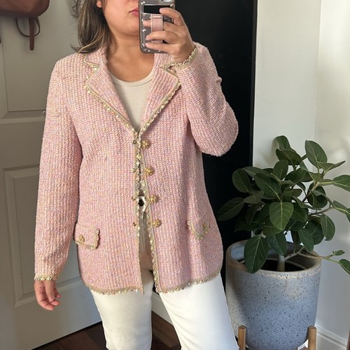 Chaqueta Multi Tweed Lana Escada Vintage. Talla 40/10 US - Imagen 1 de 13