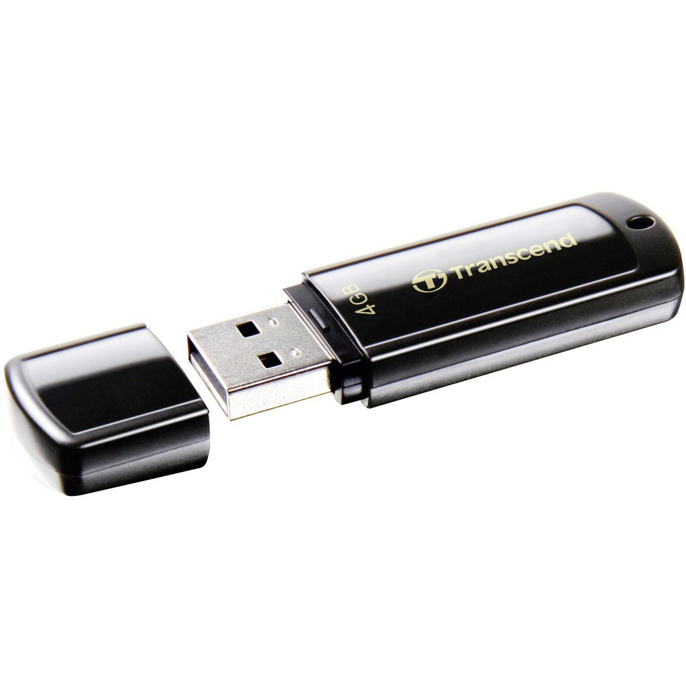 USB-накопитель Transcend JetFlash 350 объемом 4 ГБ Schwarz TS4GJF350 USB-A (USB 2.0)