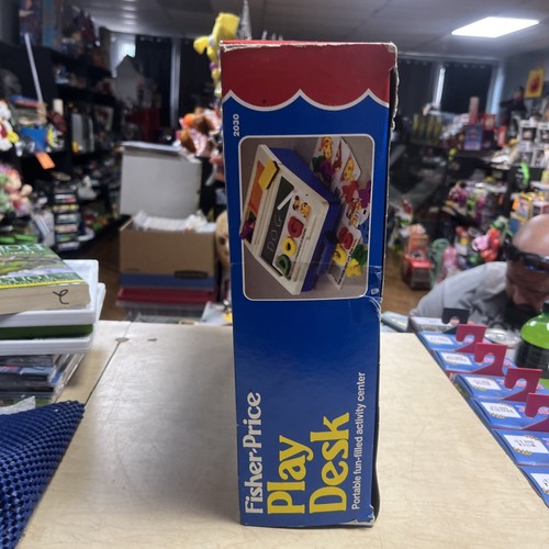 Fisher Price 1992 escritorio de juego con bandeja para letras y plantillas - Imagen 9 de 10