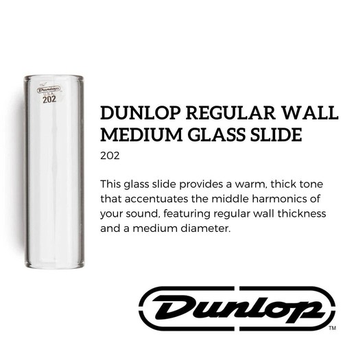Vidrio Dunlop 202 Slide grosor de pared regular, mediano - Imagen 4 de 7