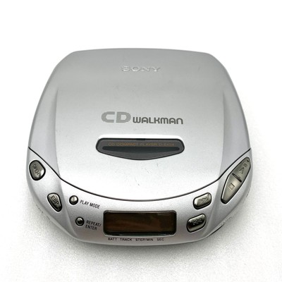 SONY CDウォークマン D-E404 動作品 SONY D-E404 Portable CD Player Walkman Compact Silver Used