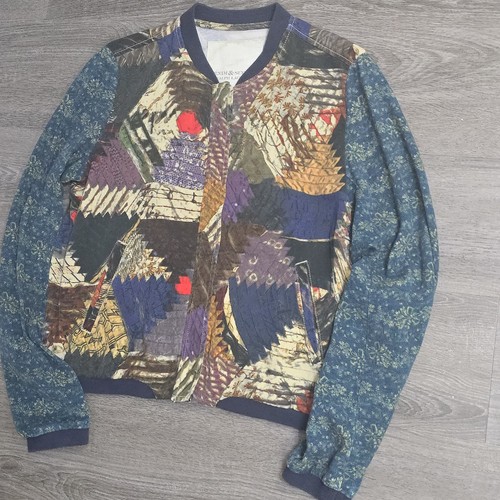 VTG Ralph Lauren Denim & Supply Abstract Tencel Light Bomber Jacket Women's Sz M - Picture 6 of 18