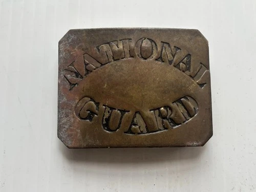 CIVIL WAR CONFEDERATE  NATIONAL GUARD BELT BUCKLE. EARLY REPRODUCTION