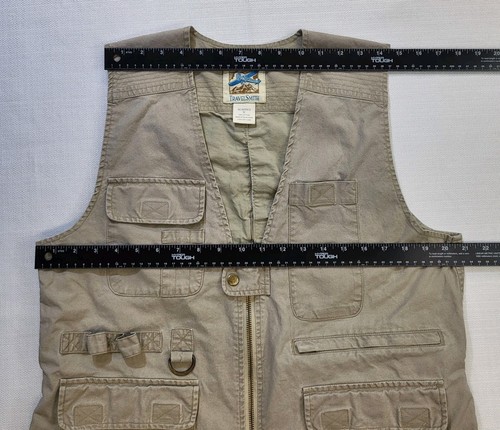 Travel Smith Vest Women's Medium Beige Khaki Safari Utility Fishing Hunting Vtg - Picture 8 of 9