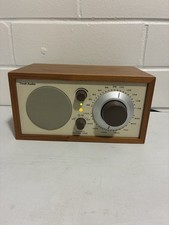 Tivoli Audio Henry Kloss Model One AM/FM Aux Radio Walnut Beige Tested and Works