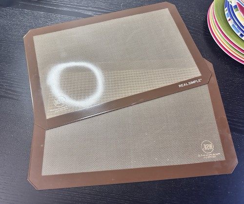 Tappetino da forno professionale in silicone vero semplice double face set di 2 usato in ottime condizioni 11x17 - Foto 1 di 5