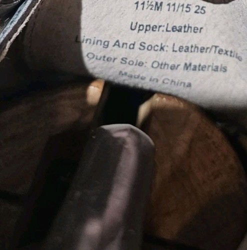 BANANA REPUBLIC-Zapatos de vestir de cuero gris ahumado, gorra para hombre con correa de puntera/monje-(11,5 M) - Imagen 7 de 8