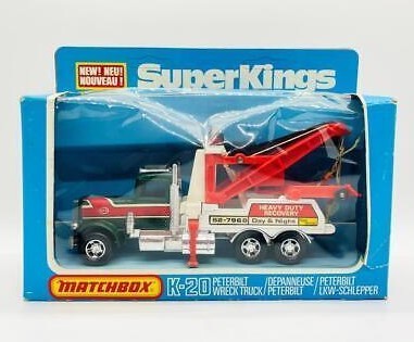 Matchbox K-20 1:43 Super Kings Peterbilt camion relitti giorno e notte resistente - Foto 1 di 1
