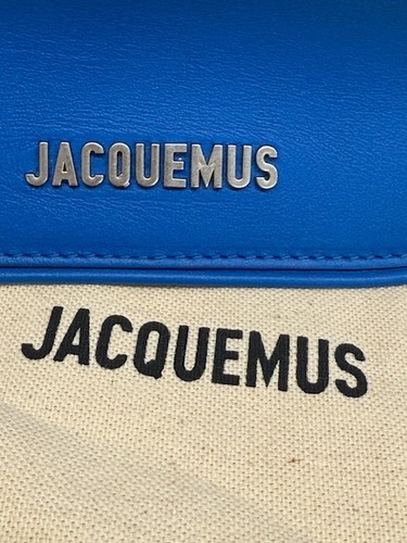 Auténtico Bolso Cinturón Jacquemus La Banane Meunier Cuero Azul - Imagen 11 de 12