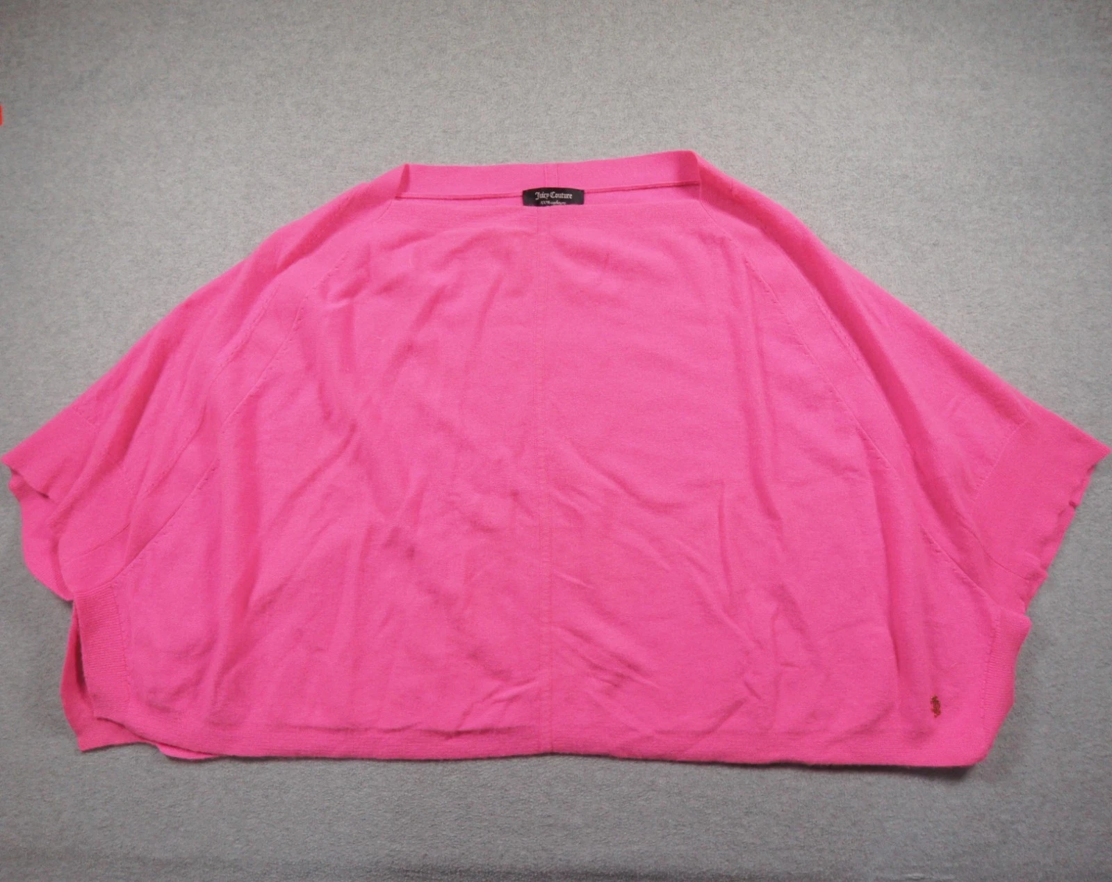 Juicy Couture Poncho Womens XS/S Pink 100% Cashmere Pullover Ladies Knit