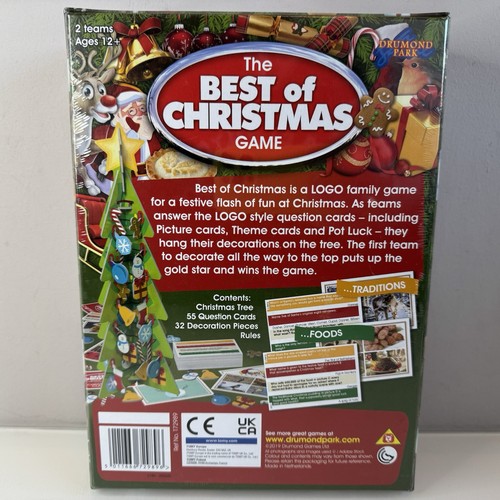 The Best Of LOGO CHRISTMAS Family Board Game by Drumond Park NEW & SEALED - Picture 4 of 6