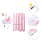 1 Set Growth Chart Decal 3D Cartoon Animals Pattern Height Measurement Sticker