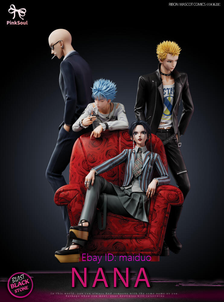 Pinksoul Studio Black Stones Resin NANA Figures Collectibles 28cm
