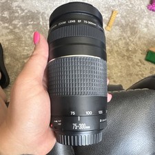 Canon EF 75-300mm Zoom Telephoto Lens Auto  Manual Focus 58mm