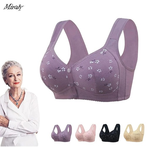 Ältere Charm Gänseblümchen BHs Front Druckknöpfe Damen Kabellos Büstenhalter Unterwäsche. - Bild 10 von 26