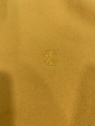 Izod Perform Crewneck Sweatshirt Long Sleeved Mustard Yellow Large Vintage Logo - Picture 17 of 24