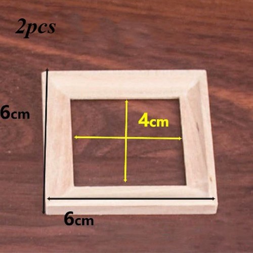 1/12 Holz-Foto-Rahmen DIY-Zubehör Foto anzeige Neu Puppenhaus Dekoration - Picture 9 of 12