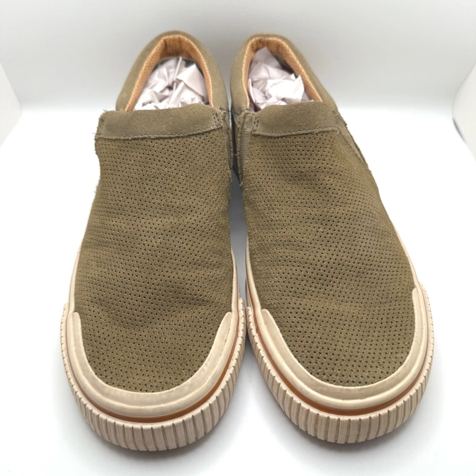 Tommy Bahama Speakeasy Caqui Oscuro Perforado Sin Cordones Mocasín Zapatos Informales Talla 7 Foto 3 de 4