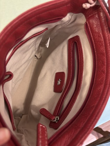 Radley medium Red Leather Handbag Pocket Crossbody /🌿Messenger Bag - Picture 11 of 17
