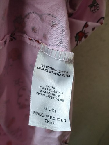 Strawberry Shortcake Girls Dress Size L 10/12 Short Sleeves Summer Dress - Picture 5 of 7