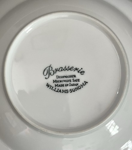 Lot THREE 9" Soup Bowls - BRASSERIE YELLOW (Band and Verge) Williams-Sonoma - Picture 7 of 7