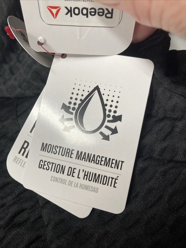 Reebok Men's Size 3XL Half Zipper Black Long-Sleeve Hoodie New With Tag - Picture 13 of 20