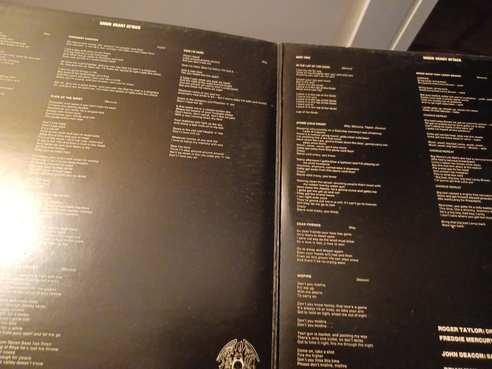 Queen Sheer Attack heart attack lp France Glam Hard Rock - Photo 3/4