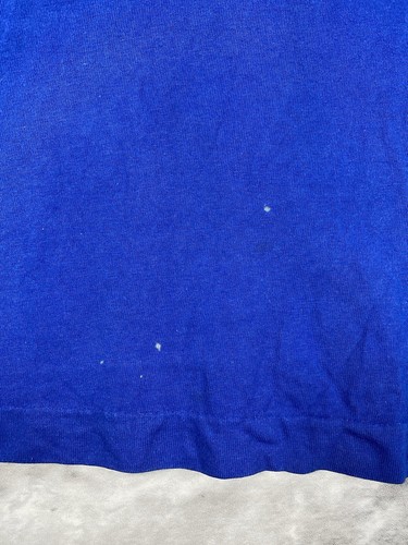 vintage 90s NIKE TANK TOP MENS L GREY TAG GYM VOLLEYBALL BEACH COTTON ROYAL BLUE - Picture 7 of 7
