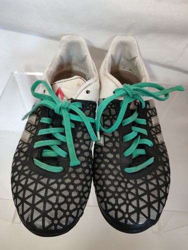 Adidas Fußballschuhe grün weiß schwarz UK 2 35 2015 Indoor Freizeitkleidung Unisex - Bild 6 von 13