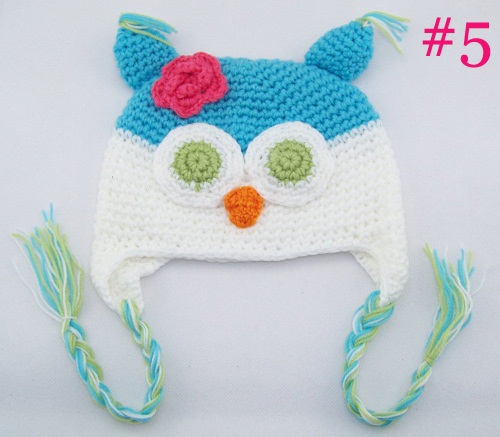 Neues Design, süße Kinder/Baby/Mädchen/Junge Eule Mütze Strickmütze Wollmütze Wintermützen Mütze - Bild 8 von 43