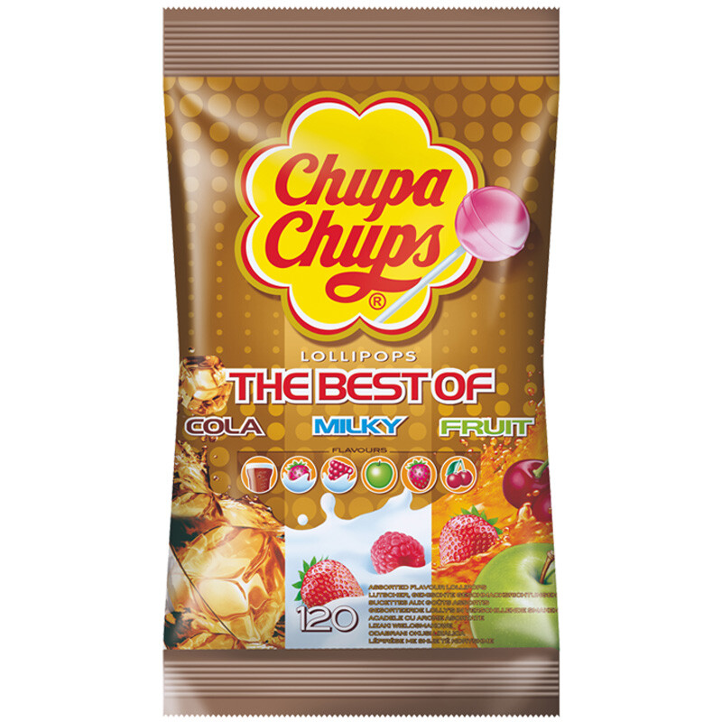 Chupa Chups Original The Mejor Of 120 Piruleta En Bolsa Relleno