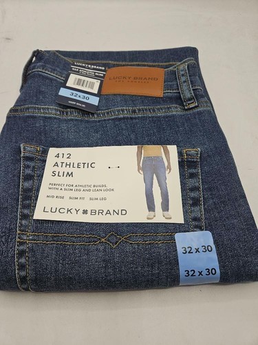 Lucky Brand Men's 412 Athletic Slim  (Ironborn 32x30)