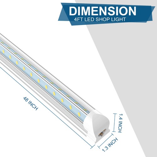 2FT 4FT 8FT T8 LED Tube Light 8 Foot LED Shop Light Fixture 28W-150W LED Bulbs - Picture 16 of 16