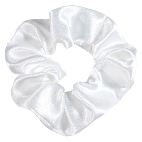 Women Girls Hairwear Satin Hair Ties Headband Scrunchies Versatile Hair Band - Picture 7 of 49