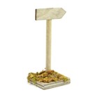 Mini Wooden Garden Sign, Write Your Own Sign, Directional Sign, Blank Sign