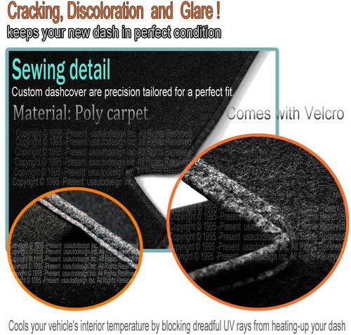 fits 2013-2018 LEXUS ES350 DASH COVER MAT DASHBOARD PAD / BLACK - Picture 2 of 5