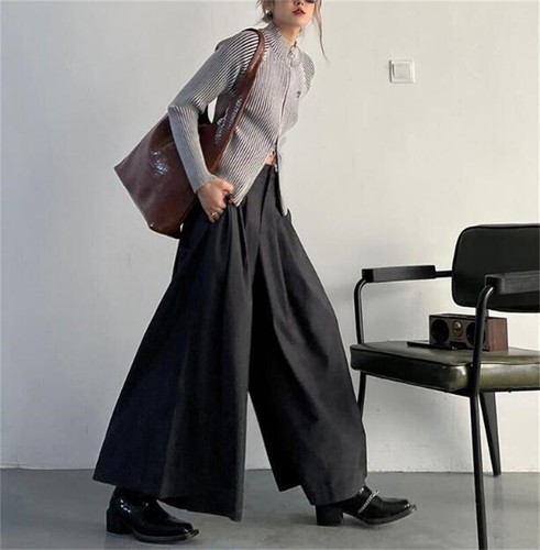 Japanische Street Style Damen Freizeit Culotte weites Bein Hose lockere Hose - Bild 1 von 13