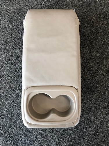 1999-2003 ACURA TL REAR SEAT ARM REST CUP HOLDER LEATHER BEIGE - Picture 2 of 10