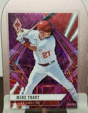 2021 PANINI CHRONICLES PHOENIX PURPLE VELOCITY MIKE TROUT#19