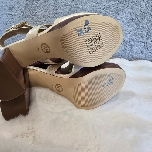 Michael Kors Noelle Plateau-Sandalen Krokodilprägung Glitzer Leder Größe 9 - Bild 5 von 10