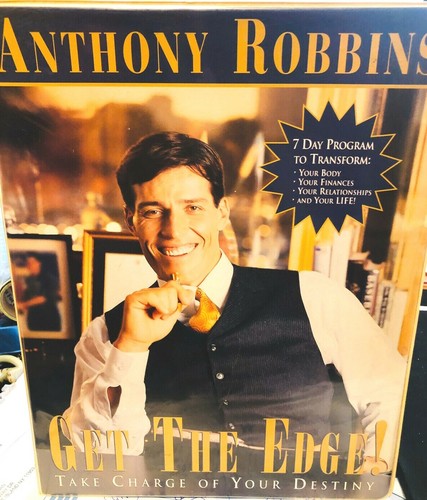 Tony Robbins Get The Edge 7 días hazte cargo de tu destino 10 CD y VHS - Imagen 1 de 9