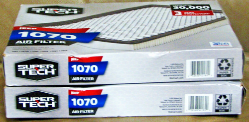 2 FILTROS DE AIRE MOTOR SUPERTECH 1070, FILTRO DE REPUESTO PARA JEEP - UN FILTRO DE AIRE - Imagen 3 de 5