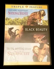 Warner Brothers Triple Feature DVD National Velvet Black Beauty Seabiscuit